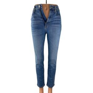 SLVRLAKE Women's Blue High Rise Slim Fit Skinny Leg Denim Jeans Pants Size 23